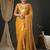 Ethnic motifs woven design zari pure georgette kanjeevaram saree