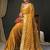 Ethnic motifs woven design zari pure georgette kanjeevaram saree