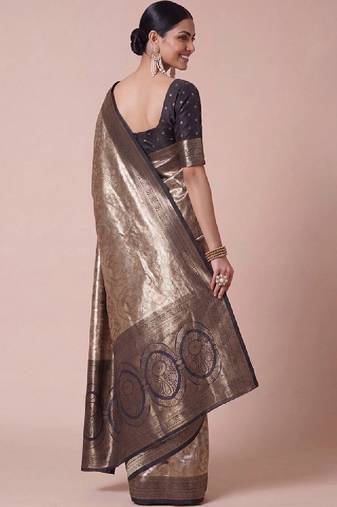 Woven design zari kanjeevaram saree