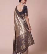 Woven design zari kanjeevaram saree