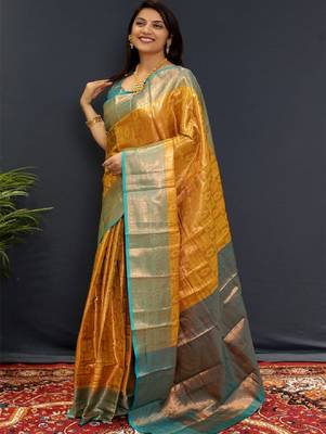 Woven design zari kanjeevaram saree 1