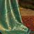 Teal & gold-toned woven design zari silk blend kanjeevaram saree