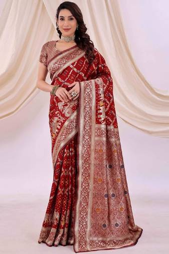 Ethnic motifs zari silk cotton kanjeevaram saree