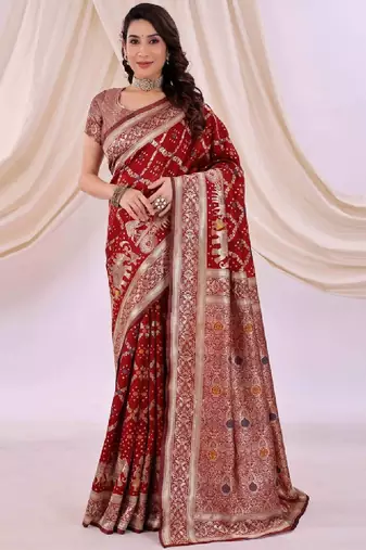 Ethnic motifs zari silk cotton kanjeevaram saree