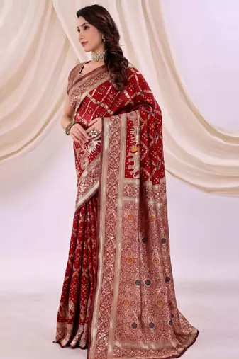 Ethnic motifs zari silk cotton kanjeevaram saree