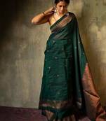 Women woven design kanjeevaram sarees