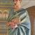 Turquoise blue & gold-toned woven design zari silk blend kanjeevaram saree