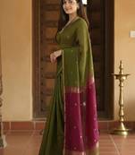 Woven design zari kanjeevaram saree
