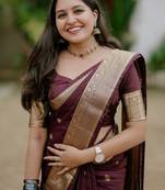 Woven design zari art silk kanjeevaram saree