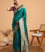 Zari woven border kanjeevaram saree
