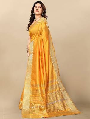 Zari silk blend kanjeevaram saree 1