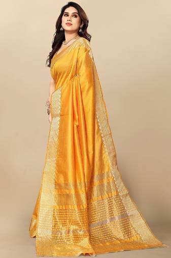 Zari silk blend kanjeevaram saree