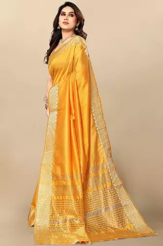 Zari silk blend kanjeevaram saree
