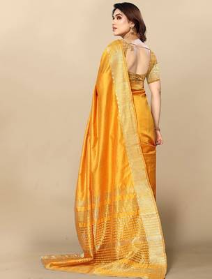 Zari silk blend kanjeevaram saree 2