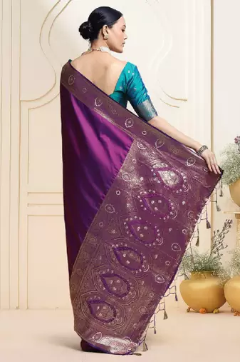 Woven design kanjeevaram saree