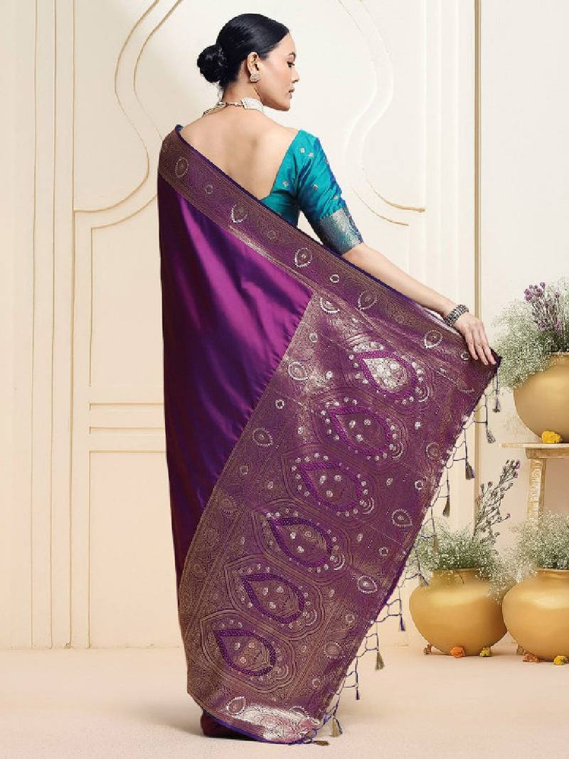 Woven design kanjeevaram saree