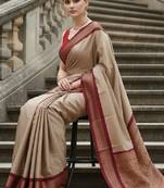 Woven design zari art silk kanjeevaram saree
