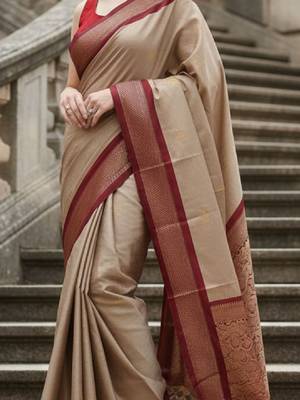 Woven design zari art silk kanjeevaram saree 2