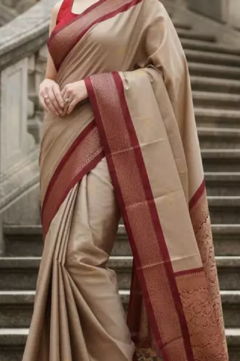 Woven design zari art silk kanjeevaram saree