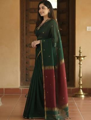 Woven design zari kanjeevaram saree 1