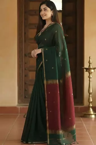 Woven design zari kanjeevaram saree