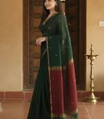 Woven design zari kanjeevaram saree