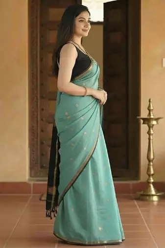 Woven design zari kanjeevaram saree