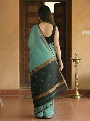 Woven design zari kanjeevaram saree 2