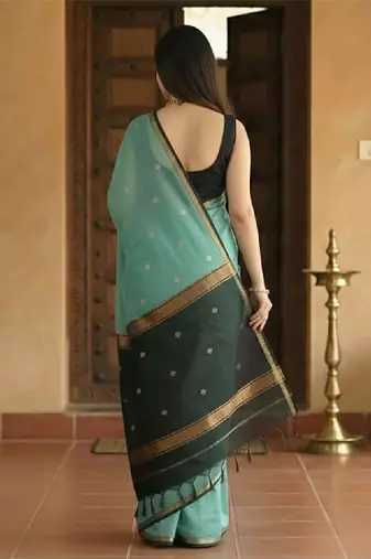 Woven design zari kanjeevaram saree