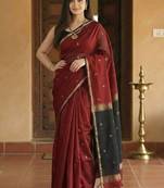 Ethnic motifs zari kanjeevaram saree