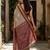 Ethnic motifs embroidered art silk kanjeevaram saree