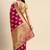 Pink & golden floral zari organza kanjeevaram saree