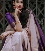 Woven design zari kanjeevaram saree
