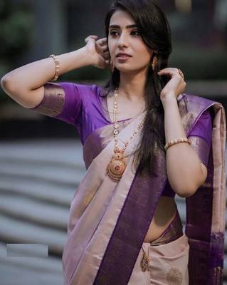 Woven design zari kanjeevaram saree 2