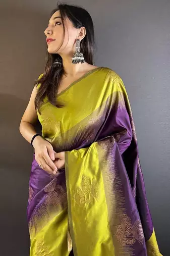 Woven design zari kanjeevaram saree