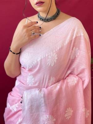 Ethnic motifs woven design zari kanjeevaram saree 3