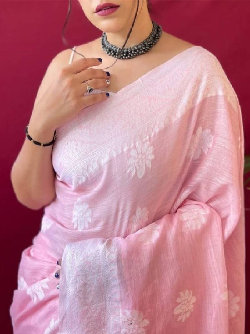 Ethnic motifs woven design zari kanjeevaram saree