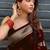 Ethnic motifs woven design zari kanjeevaram saree