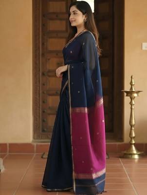 Woven design zari kanjeevaram saree 1