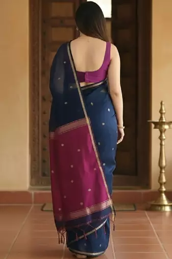 Woven design zari kanjeevaram saree