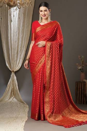 Ethnic motifs zari woven kanjeevaram saree
