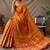 Ethnic motifs woven design zari kanjeevaram saree
