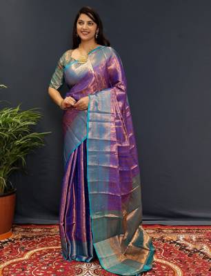 Woven design zari kanjeevaram saree 1
