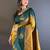Ethnic motifs woven design zari kanjeevaram saree