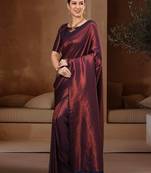 Women ethnic motifs woven design kanjeevaram saree