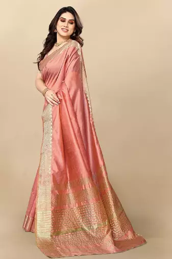 Woven design zari silk blend designer kanjeevaram saree