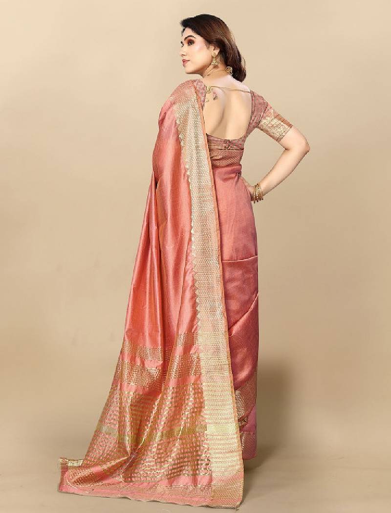 Woven design zari silk blend designer kanjeevaram saree