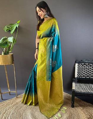Woven design zari kanjeevaram saree 2