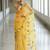 Floral embroidered organza kanjeevaram saree