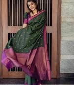 Woven design zari art silk kanjeevaram saree
